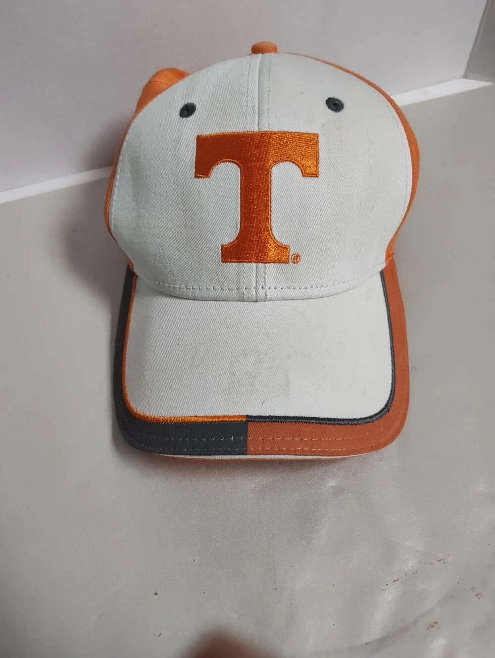 University T Orange & White Baseball Cap